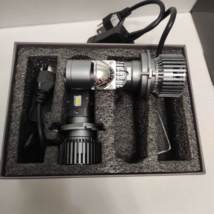 Led lamp h4, лампа лед з активним охолодженням, лінза