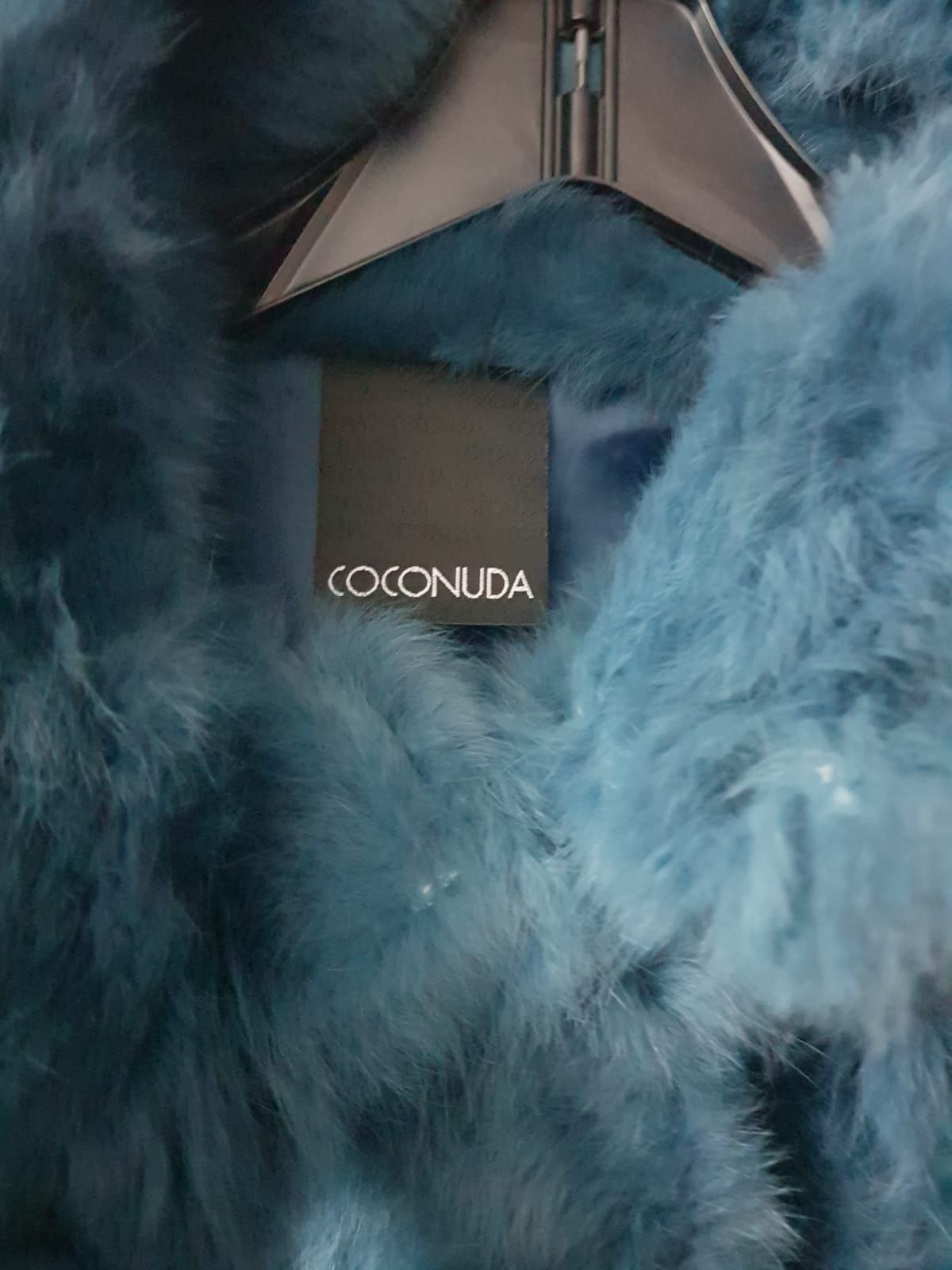 Casaco pele natural de coelho, marca italiana Coconuda