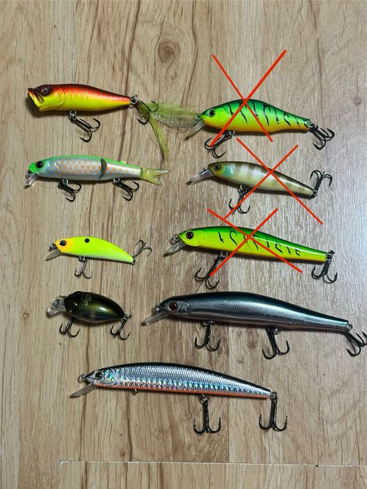 Воблери приманки щука окунь голавль