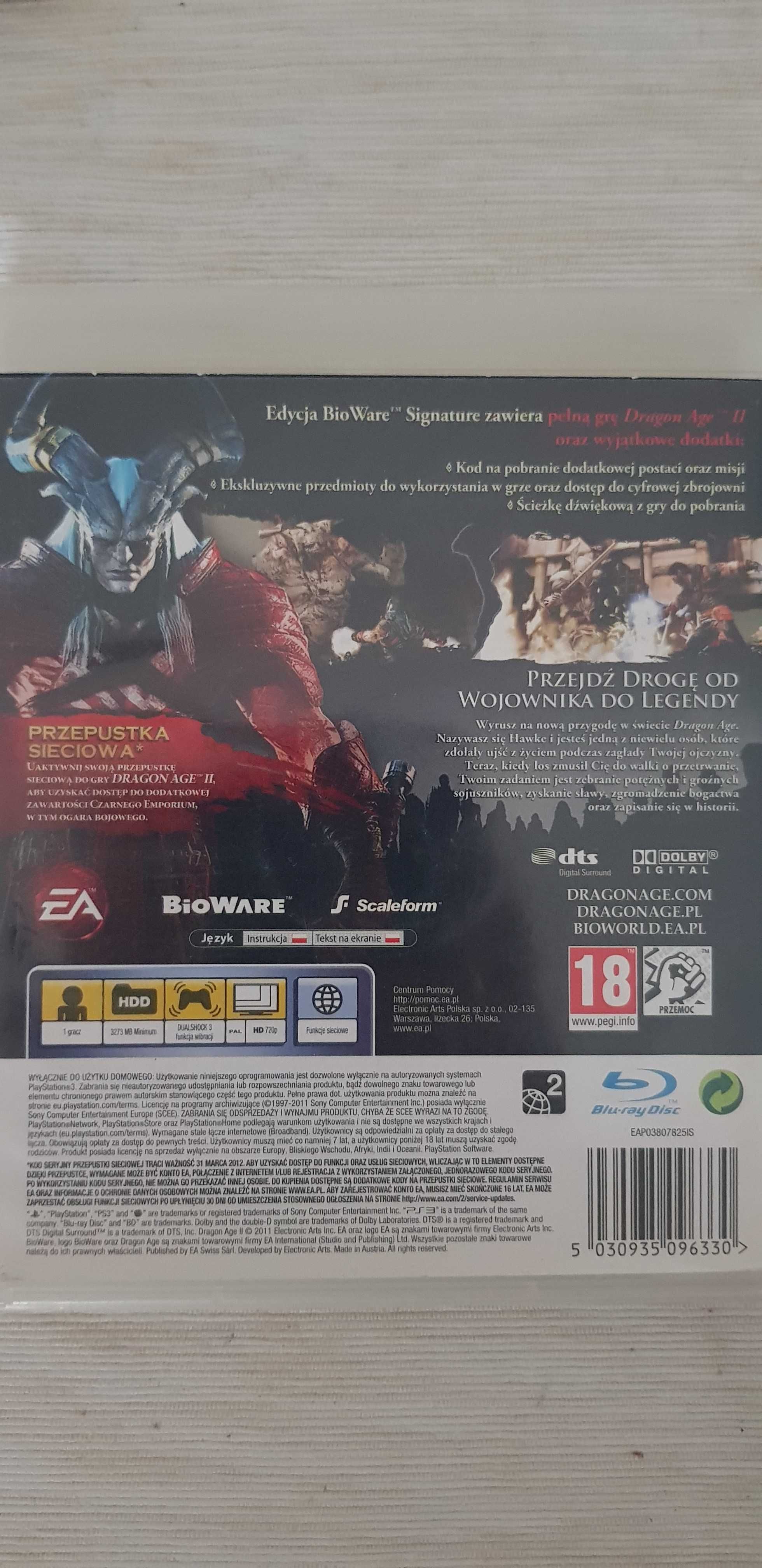 Dragon Age 2 Bioware Signature Edition (Gra Ps3) PL