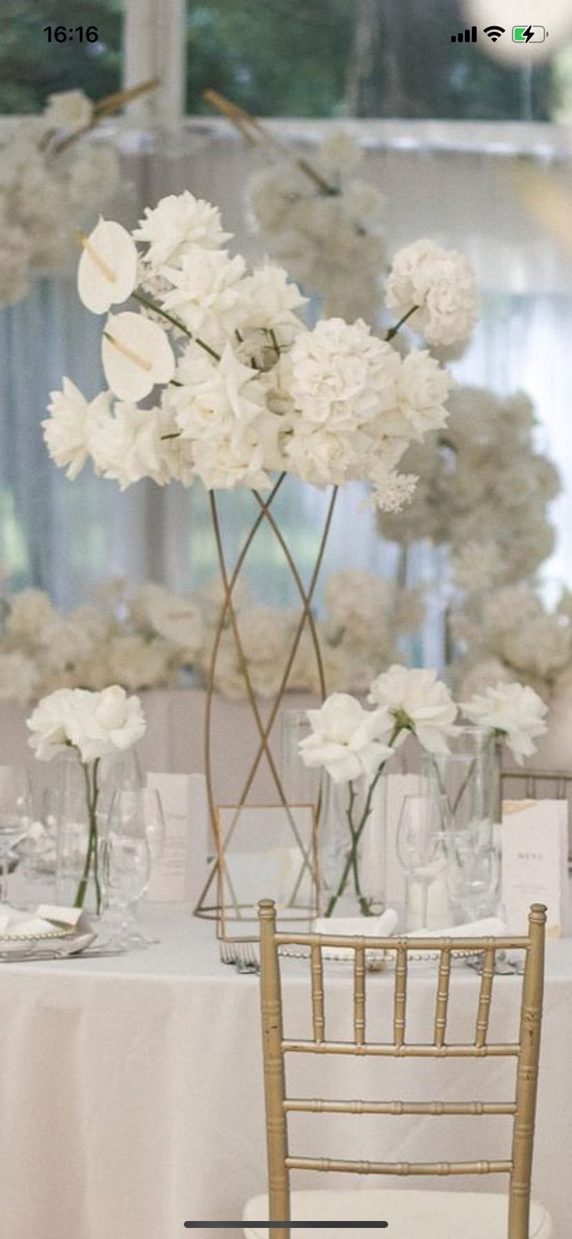 Stojak na kwiaty kwietnik dekoracja wesele