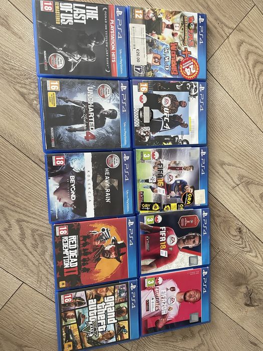 PS4, 2 pady, duzo gier