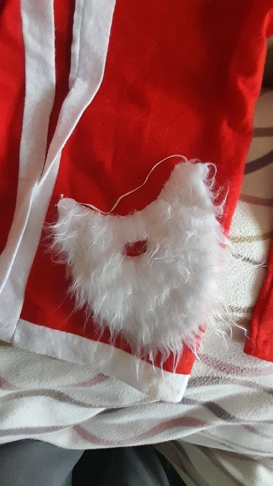 Strój Mikołaja dla dorosłego S do naprawy, uszkodzony