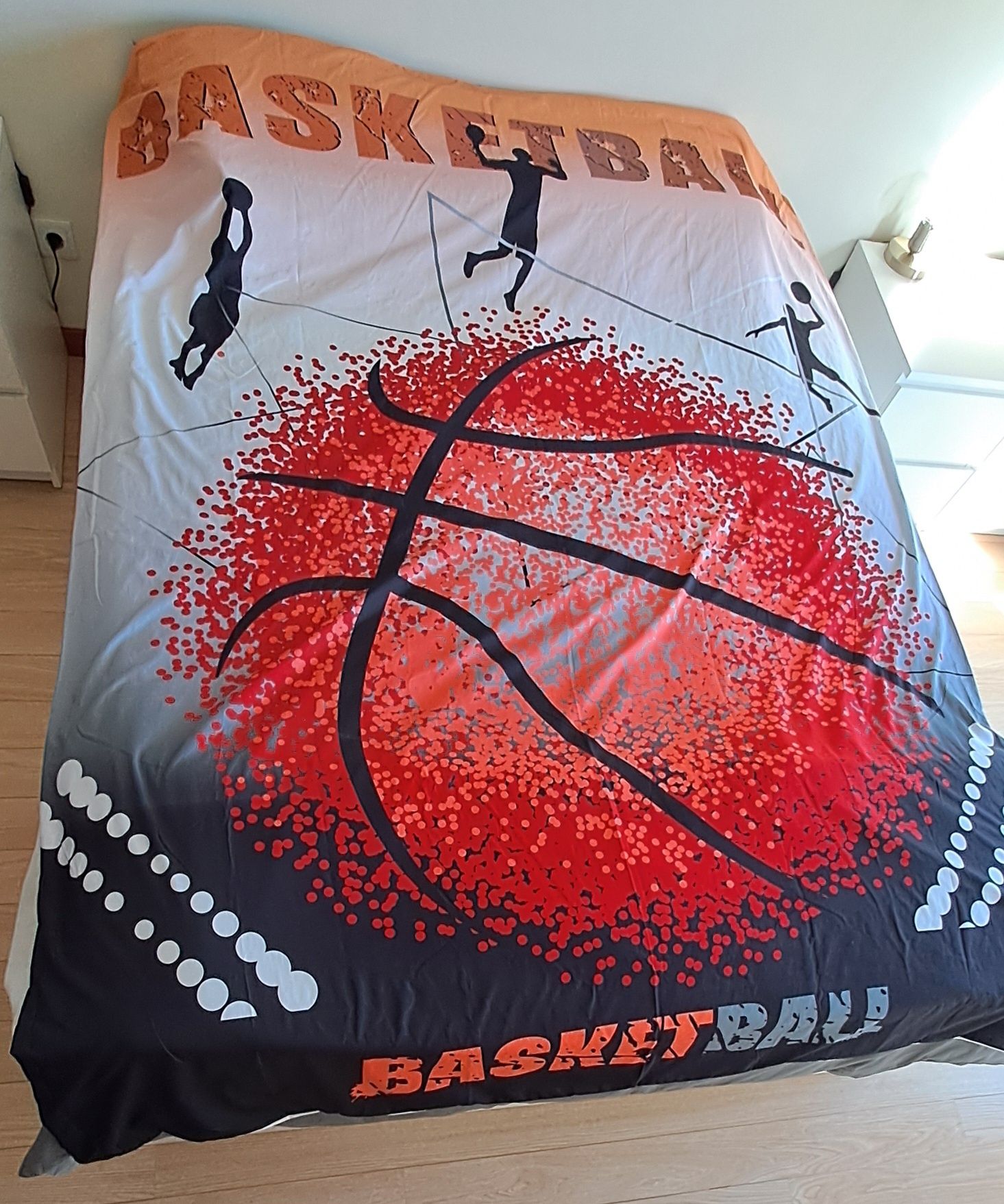 Capa Edredon tema Basquetebol como Nova