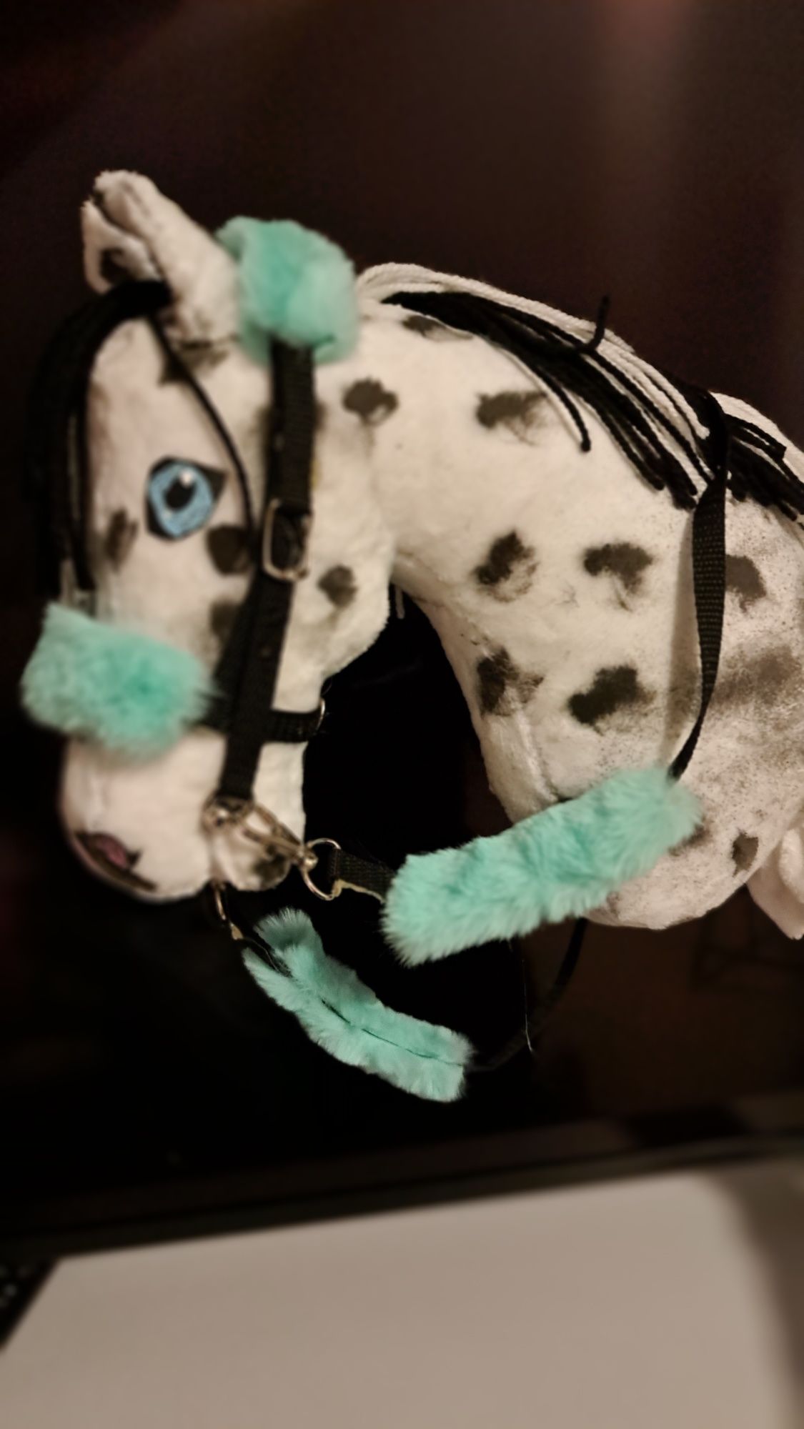 Hobby horse z ogłowiem tarantowaty