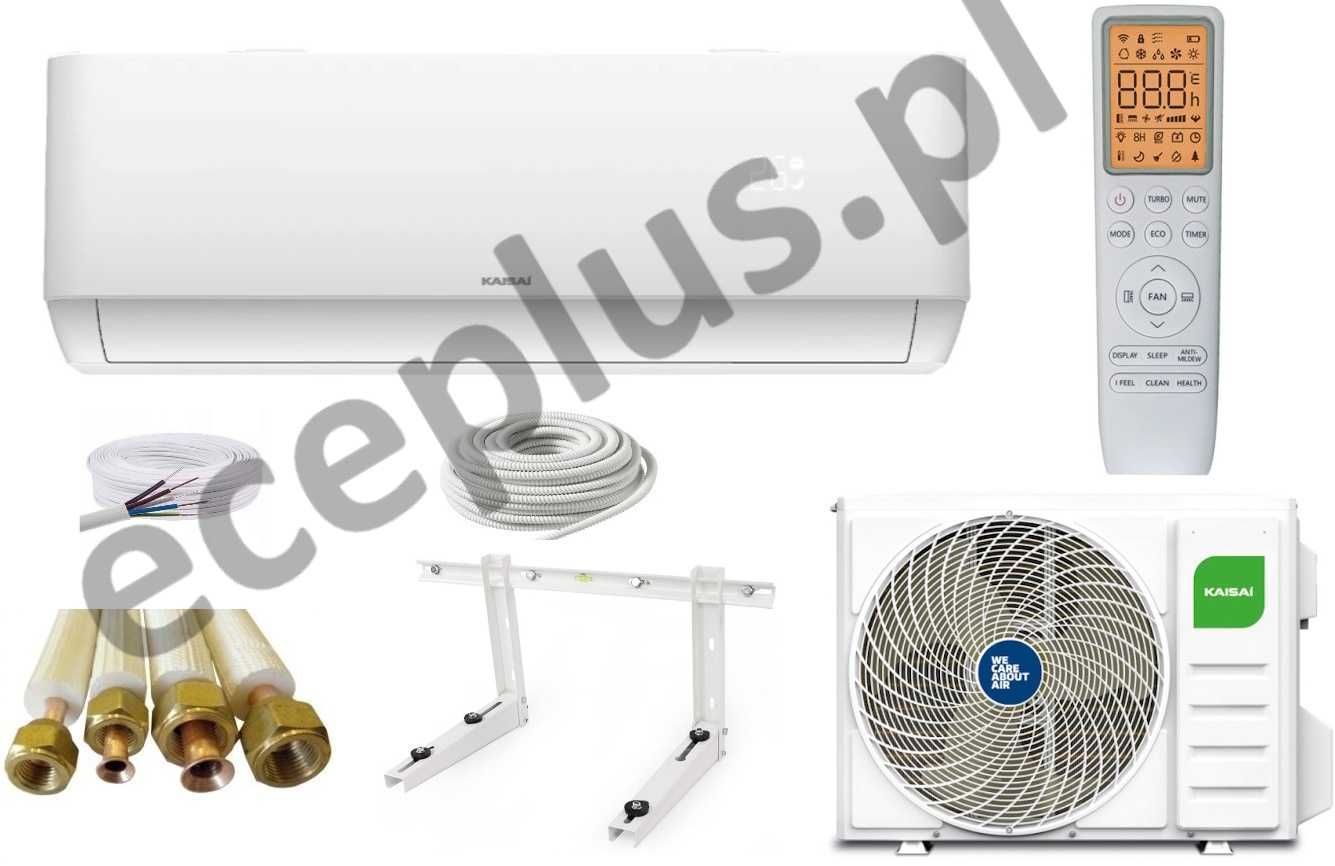 Klimatyzator Kaisai PRO HEAT+Wi Fi 3,5kW Samodzielny Zestaw do montażu