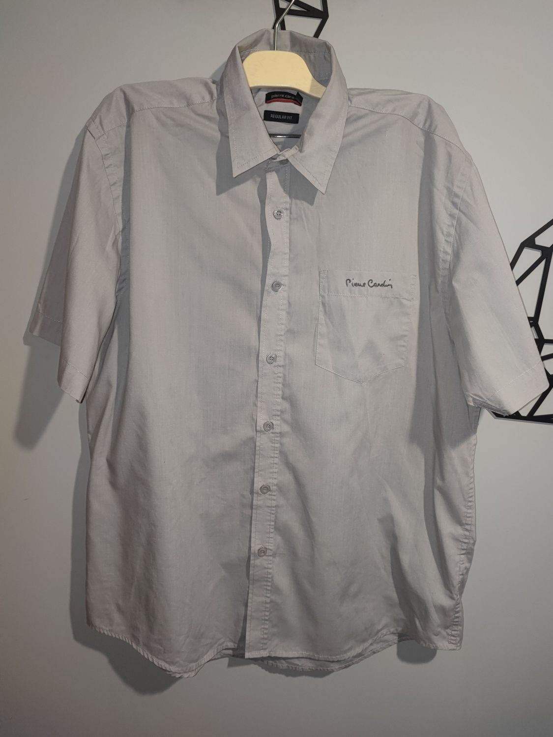 Gładka koszula z krótkim rękawem Pierre Cardin XL