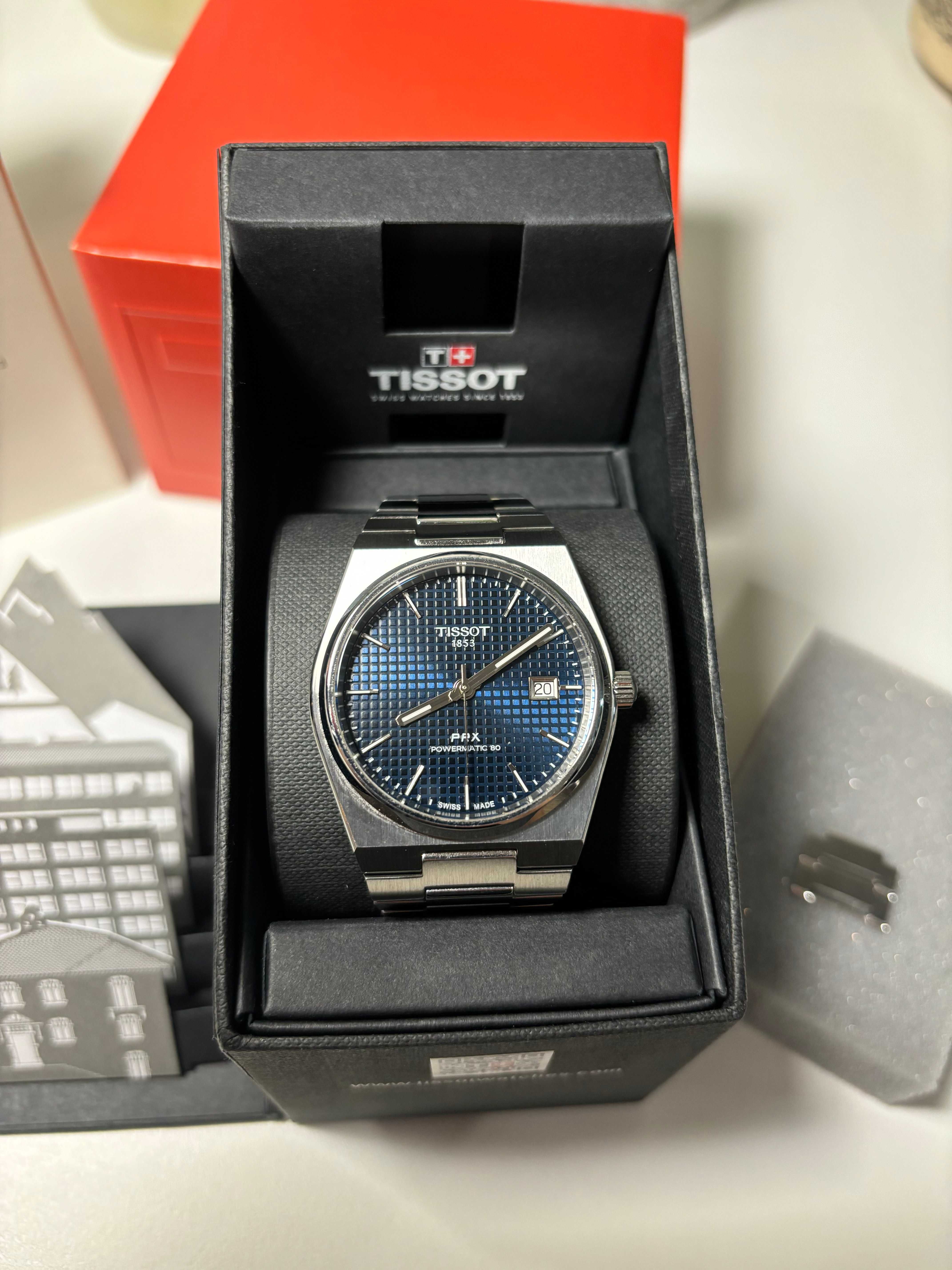 Tissot PRX Powermatic 80 40mm Niebieski