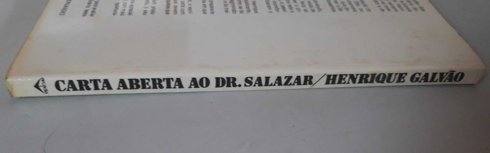 Livro- Ref CxC  - Henrique Galvão - Carta Aberta ao Dr. Salazar