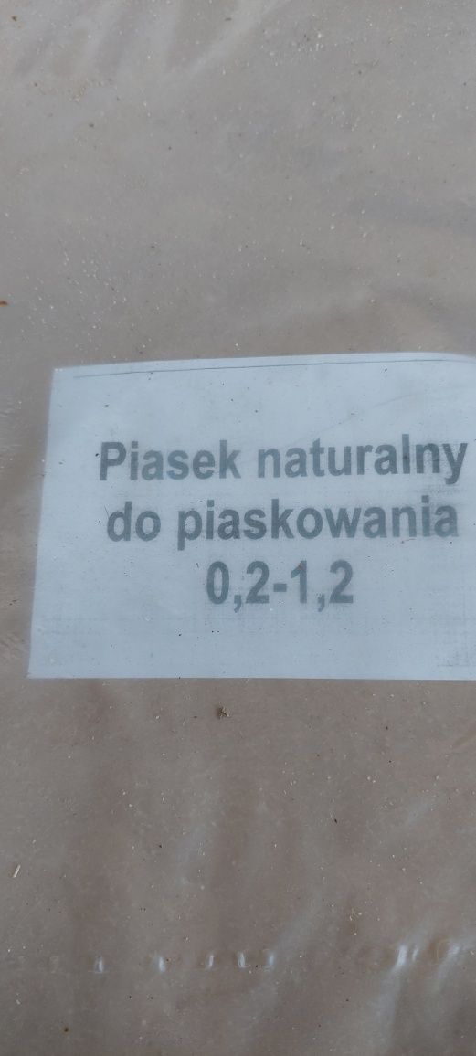 Piasek kwarcowy/Naturalny / 25kg/Kostka/Piaskownica/piaskowania.