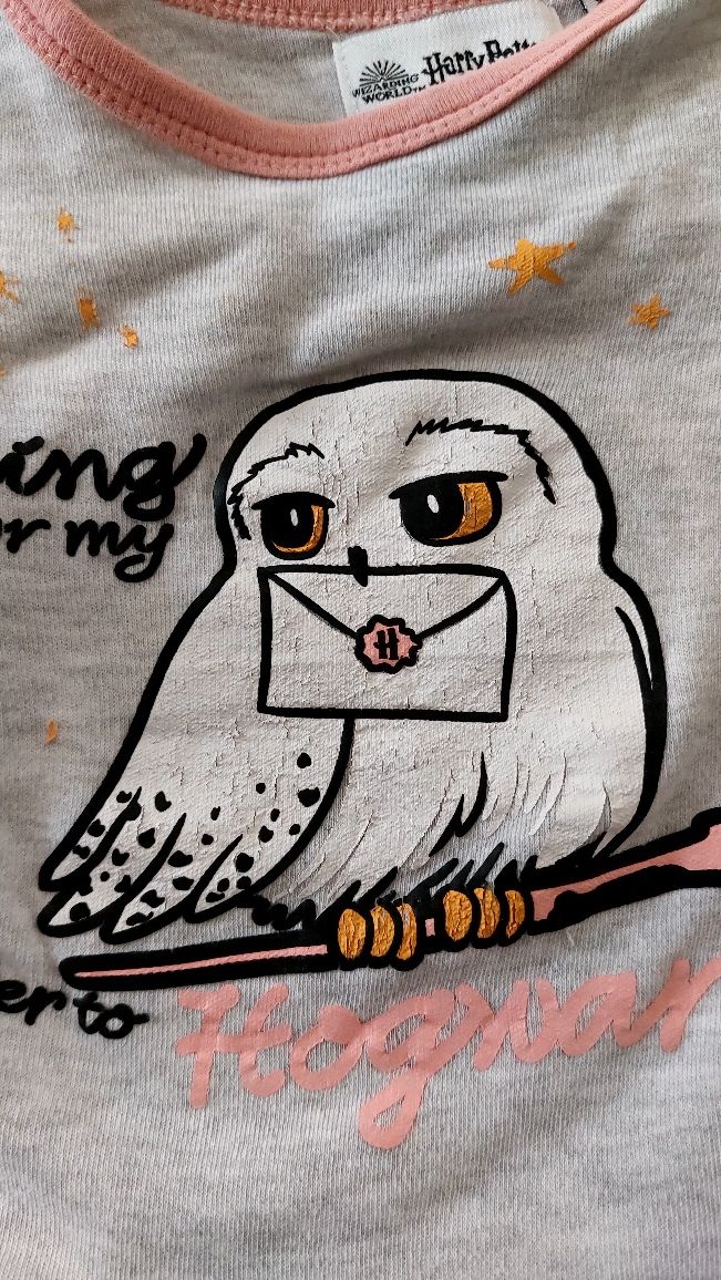 Komplet piżamka (body + spodenki) Harry Potter Hedwiga, rozm. 86