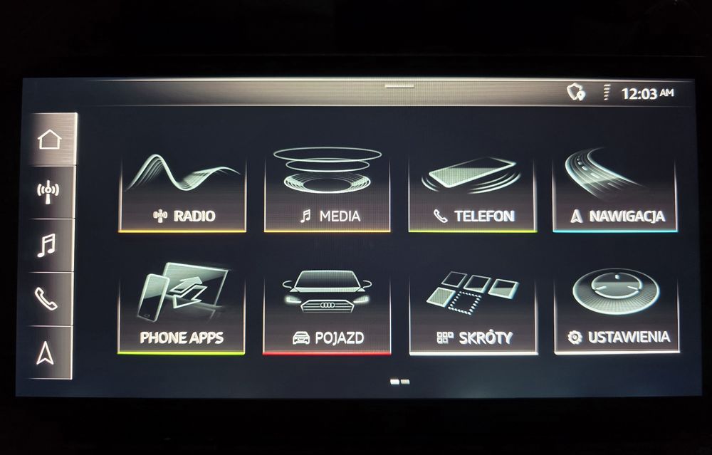 Polskie menu Audi A3 A4 A5 A6 A7 A8 Q5 Q7 MMI 2G 3G MIB II MIB2 MH2P