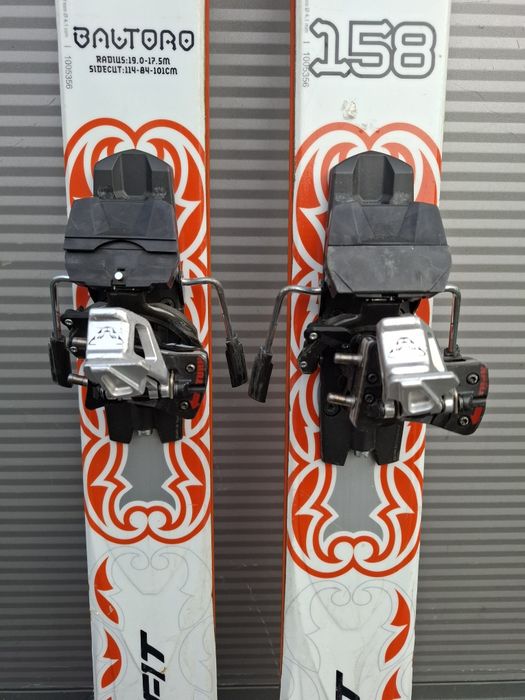 Zestaw set skiturowy używany Dynafit Baltoro 158 cm Wiązanie i foka