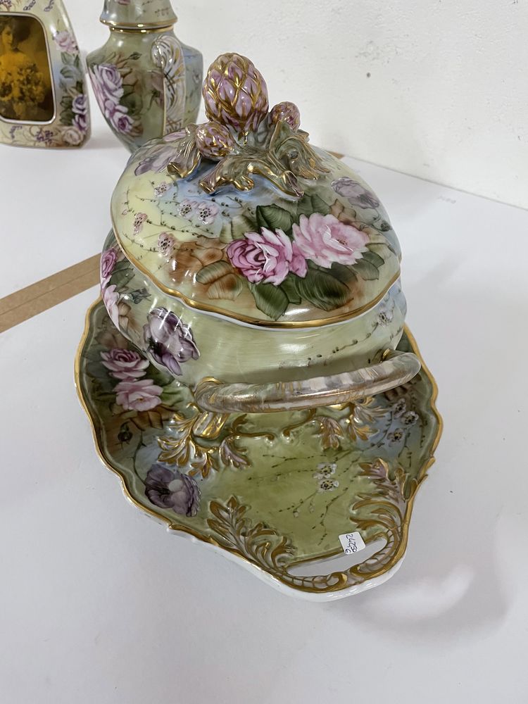 Terrina Pote Moldura porcelana Limoges