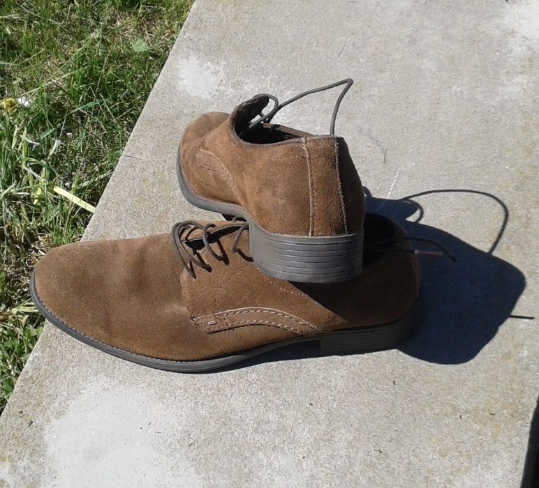 Туфли мужские замшевые коричневые
