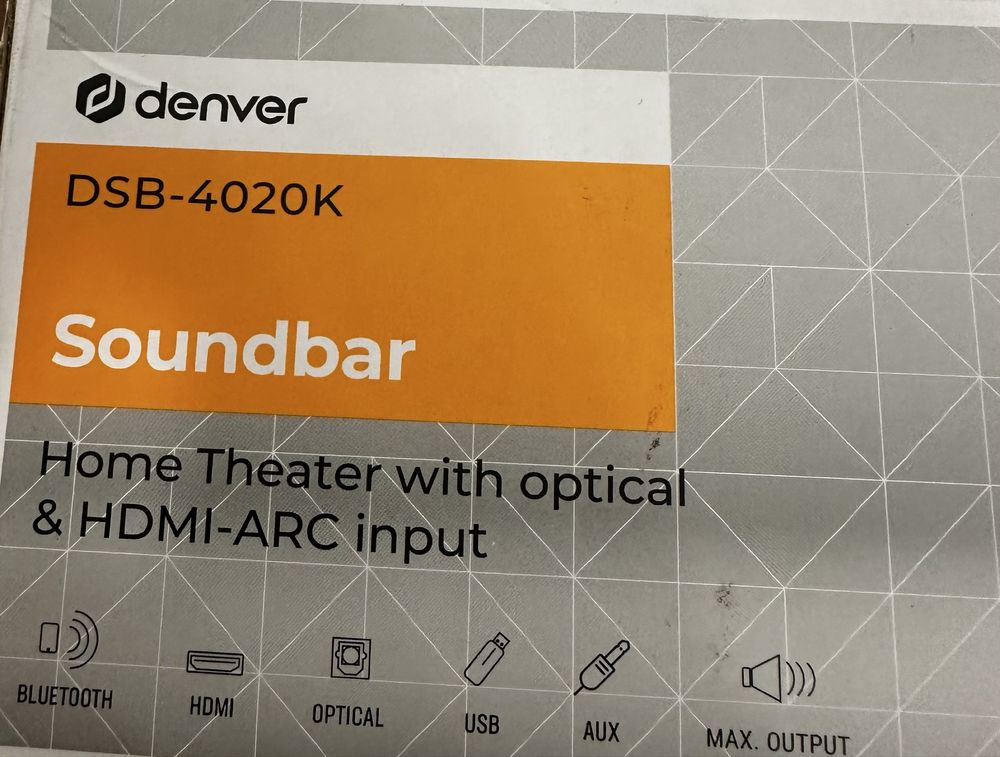 Denver DSB-4020 K 40W Bluetooth Soundbar
