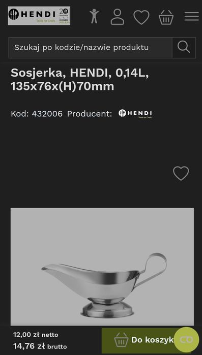 Sosjerka Hendi 0,14L