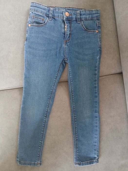 Jeansy 116 dziewczęce jak nowe