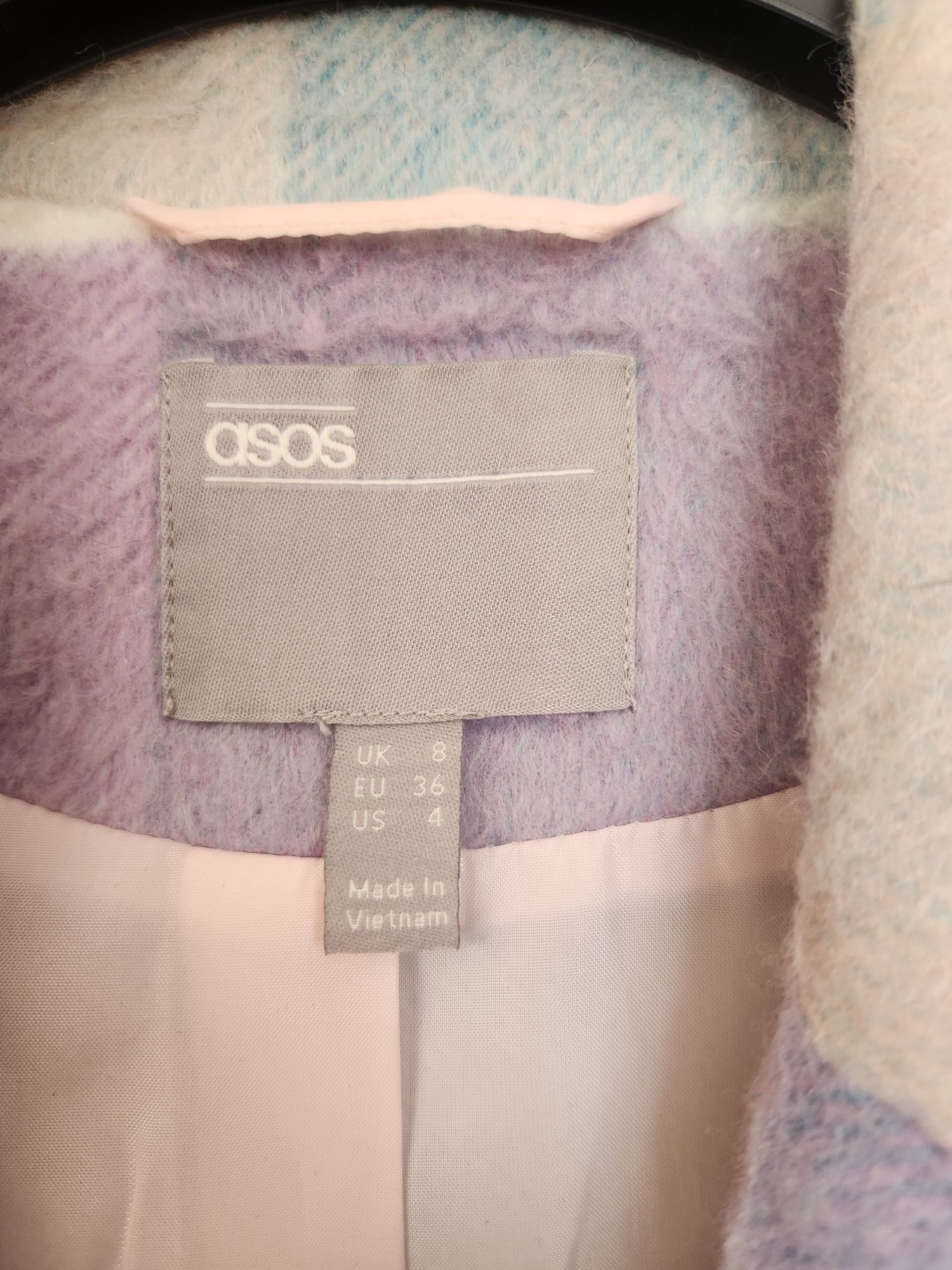 ASOS Пальто,пастельне, розмір S, вміру оверсайз