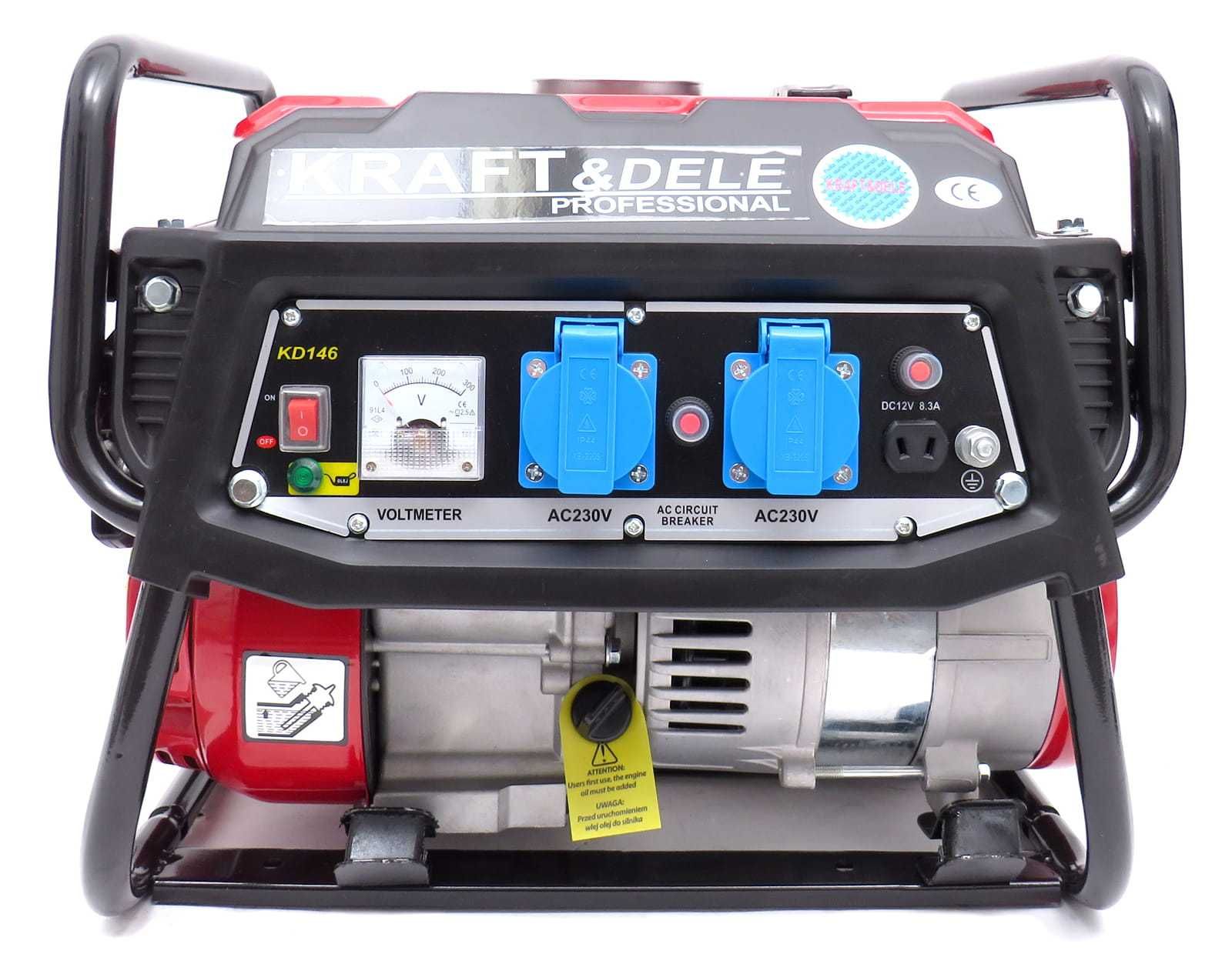 KRAFT&DELE Agregat Prądotwórczy Generator Prądu 1500w 230v KD146