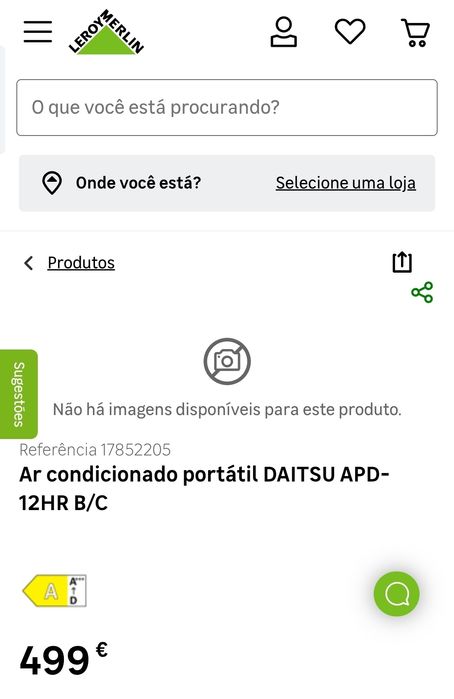 AR Condicionado Portatatil Daitsu 1200 quente e frio.
