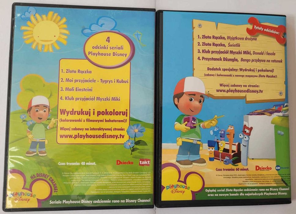 Płyty dvd z bajkami Playhouse disney