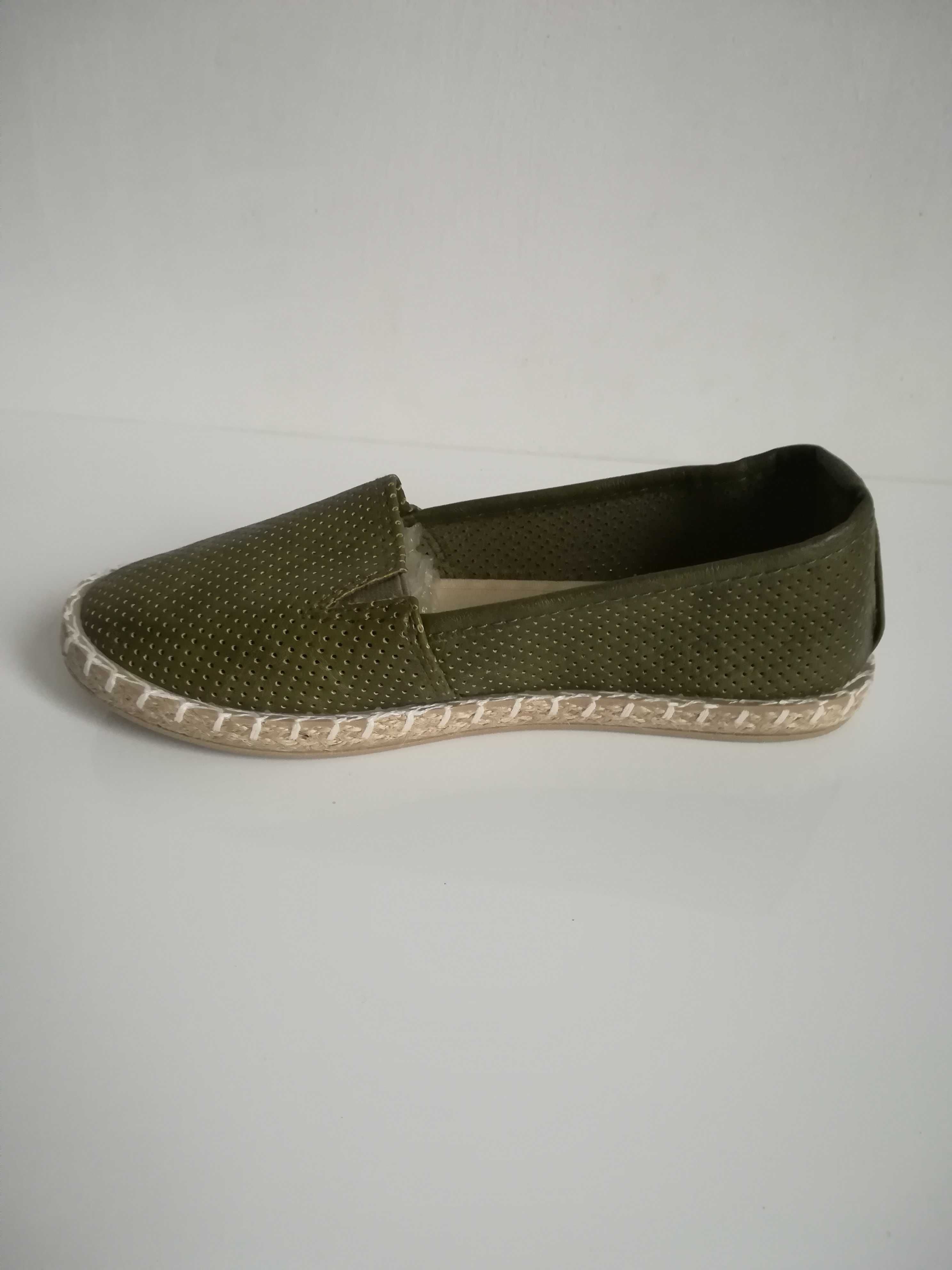 Tenisówki trampki zieleń espadryle 33 (20,8 cm)