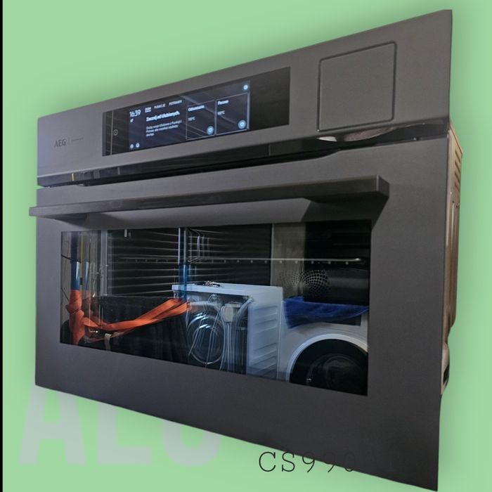 Piekarnik 45cm AEG CS9900T – SteamPro, Sous-Vide, Wi-Fi; SKLEP 12tys