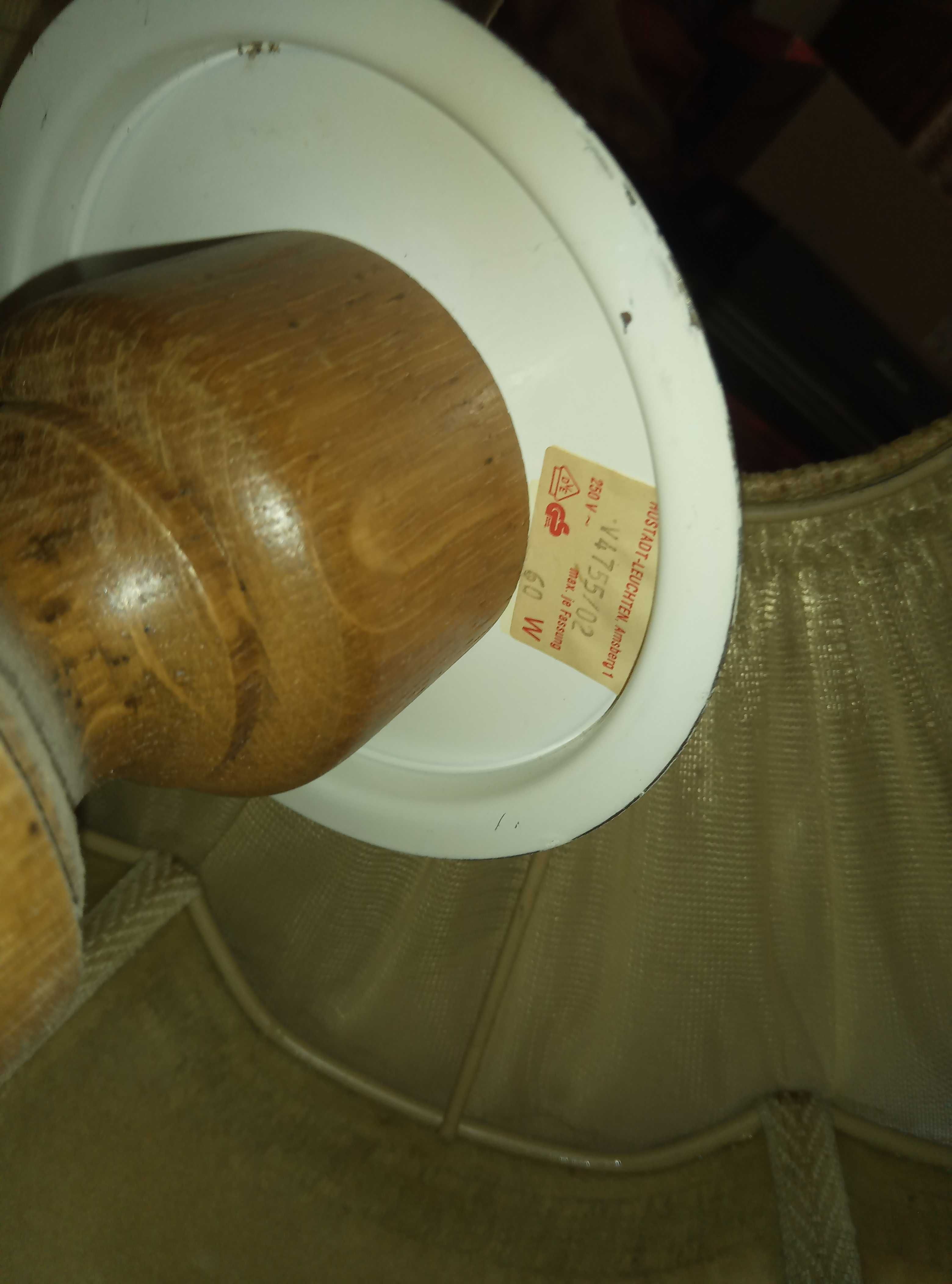 abażur lampa klosz vintage pergamin oświetlenie prl