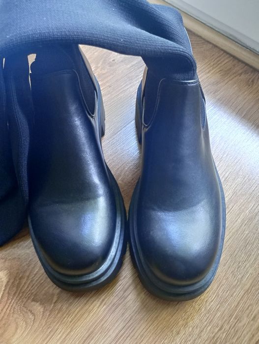 Kozaki za kolano ze skarpetą