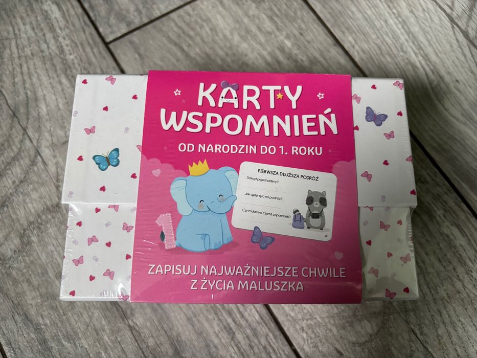 Karty wspomnień od narodzin do 1 roku życia dla dziewczynki Trefl