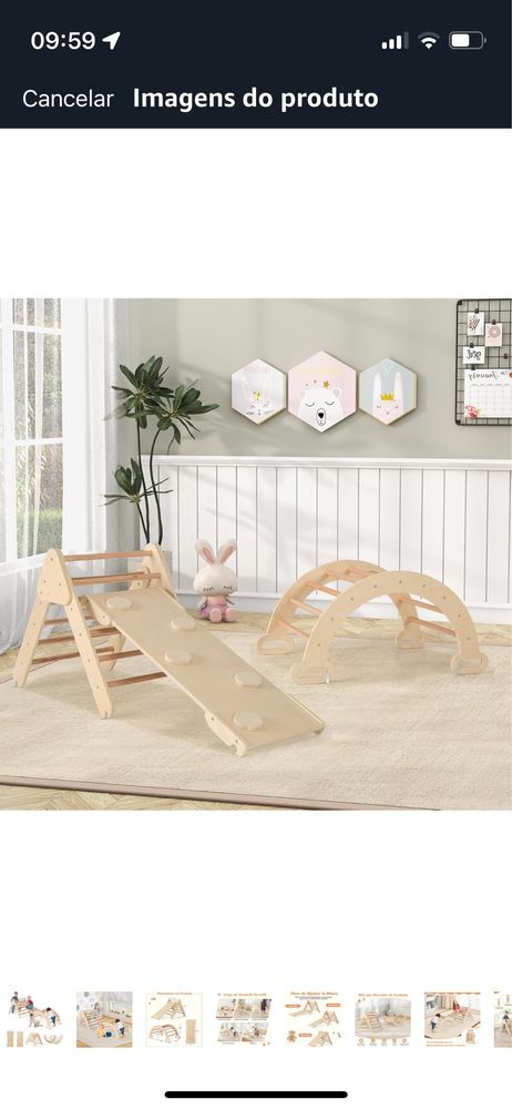 Escalada Montessori de crianças