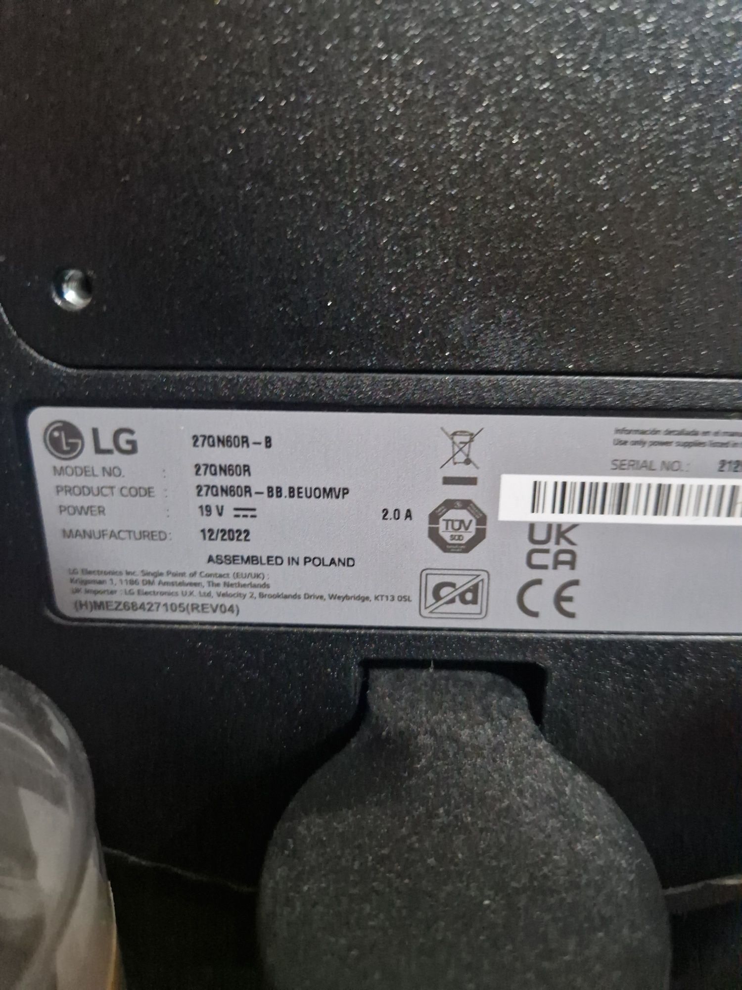 Monitor LG UltraGear 27GN6OR-B Ips 27' Fhd 144Hz Freesync / G-sync Com