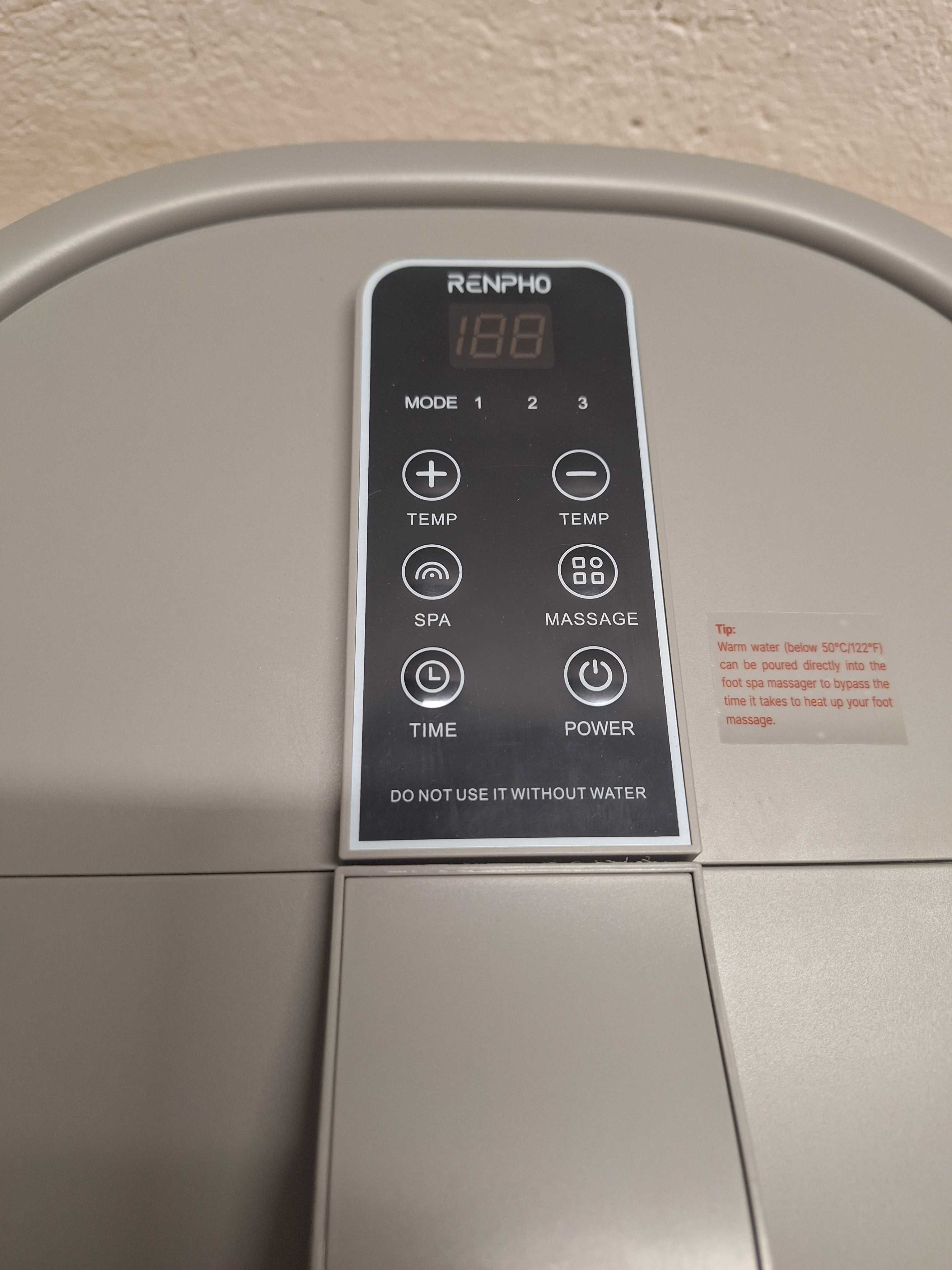 Kąpiel do stóp RENPHO z funkcją masażu z ogrzewaniem