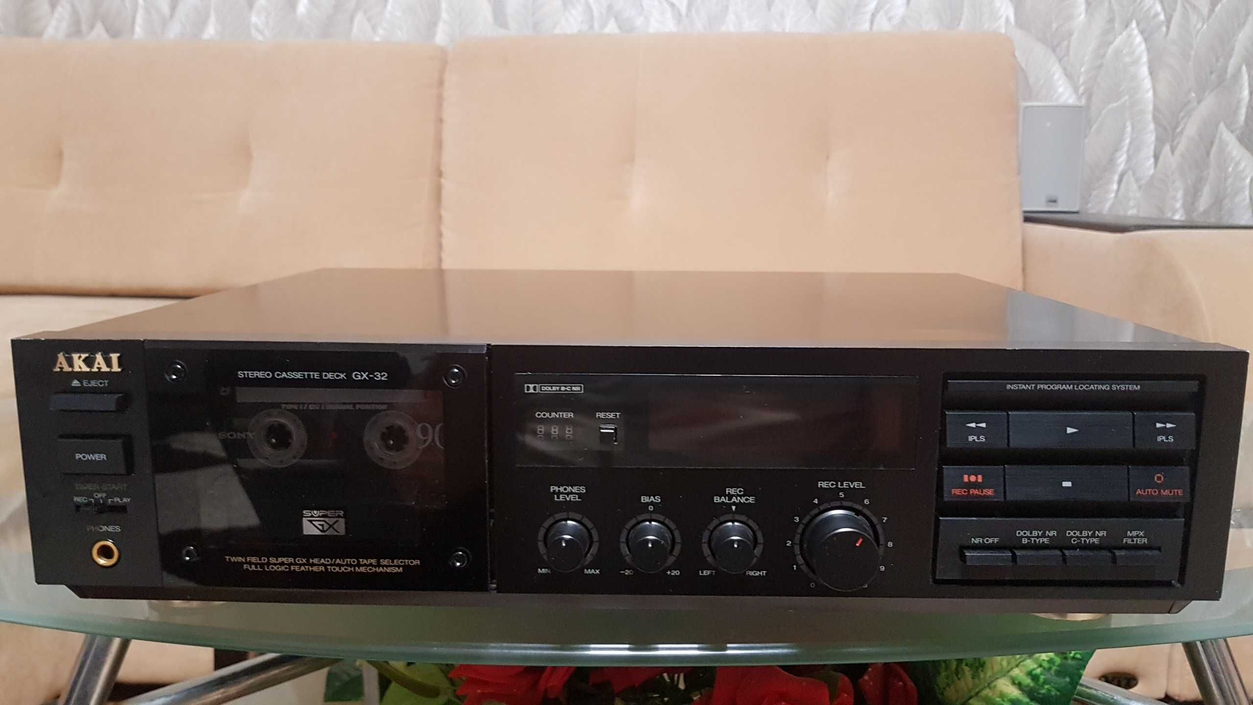 Кассетная дека Akai GX-32 Super GX Cassette Tape Deck made in Japan