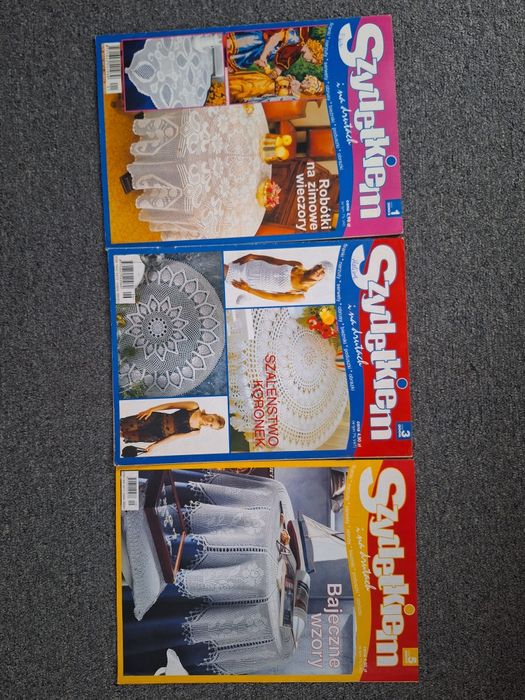 Czasopisma do robótek ręcznych, 3 numery (komplet 4)