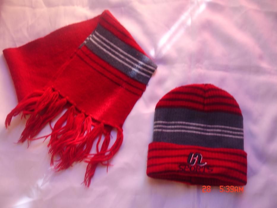 gorro e cachecol 4..5..6..anos