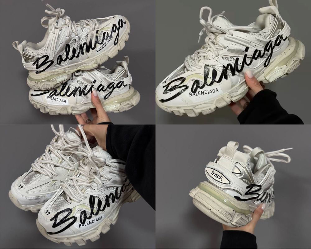 БЕЗ ПЕРЕДОПЛАТ‼️ Жіночі кросівки Balenciaga Track 3.0 White logo