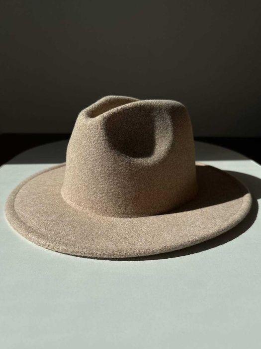 Вовняний капелюх Федора унісекс меланж LUXORA