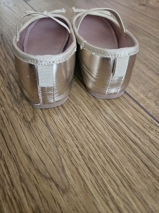 Baleriny, h&m złote rozmiar 26