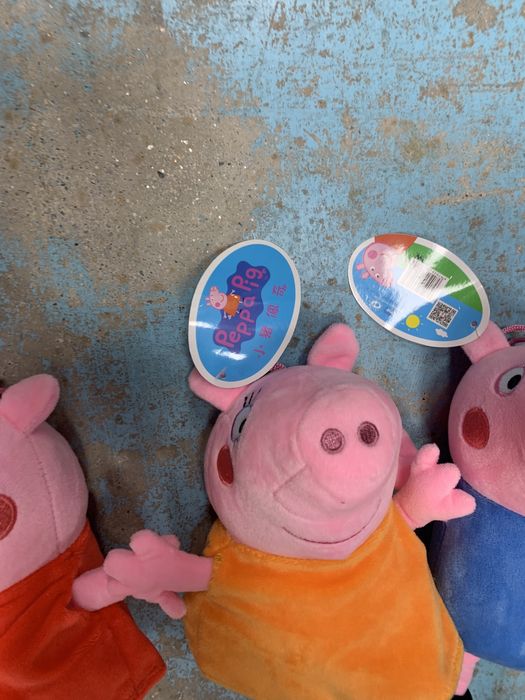 Conjunto de 3 peluches peppa pig