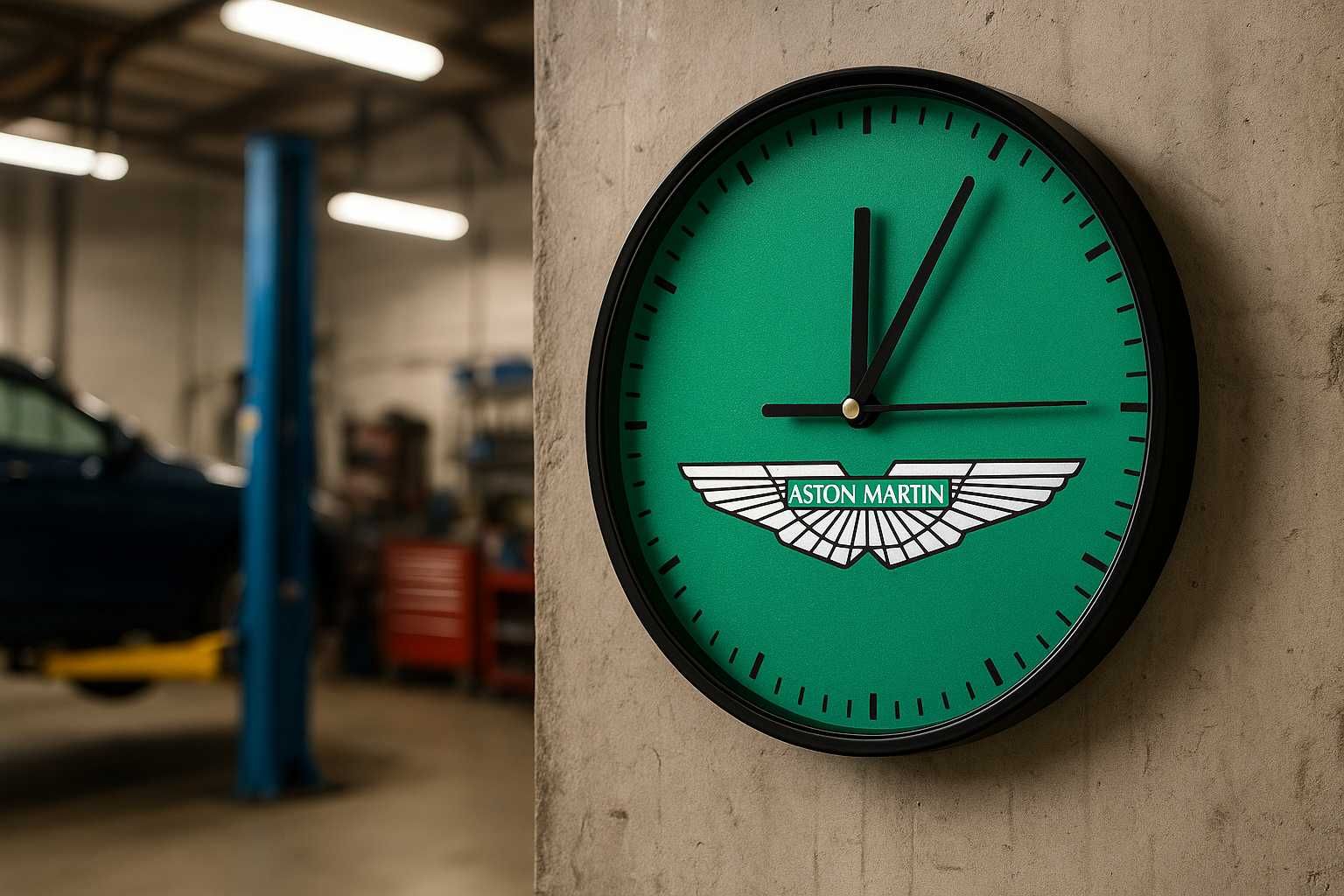 Zegar ścienny logo Aston Martin prezent