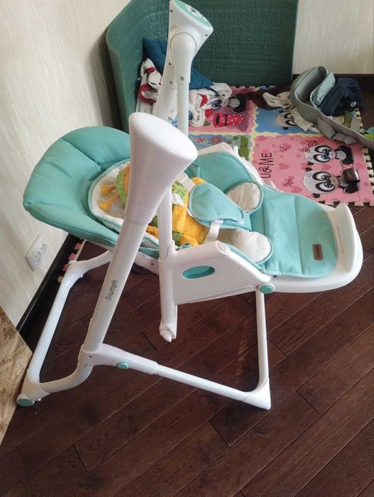 Дитячий стілець для годування, гойдалка з автоматичним заколисуванням
