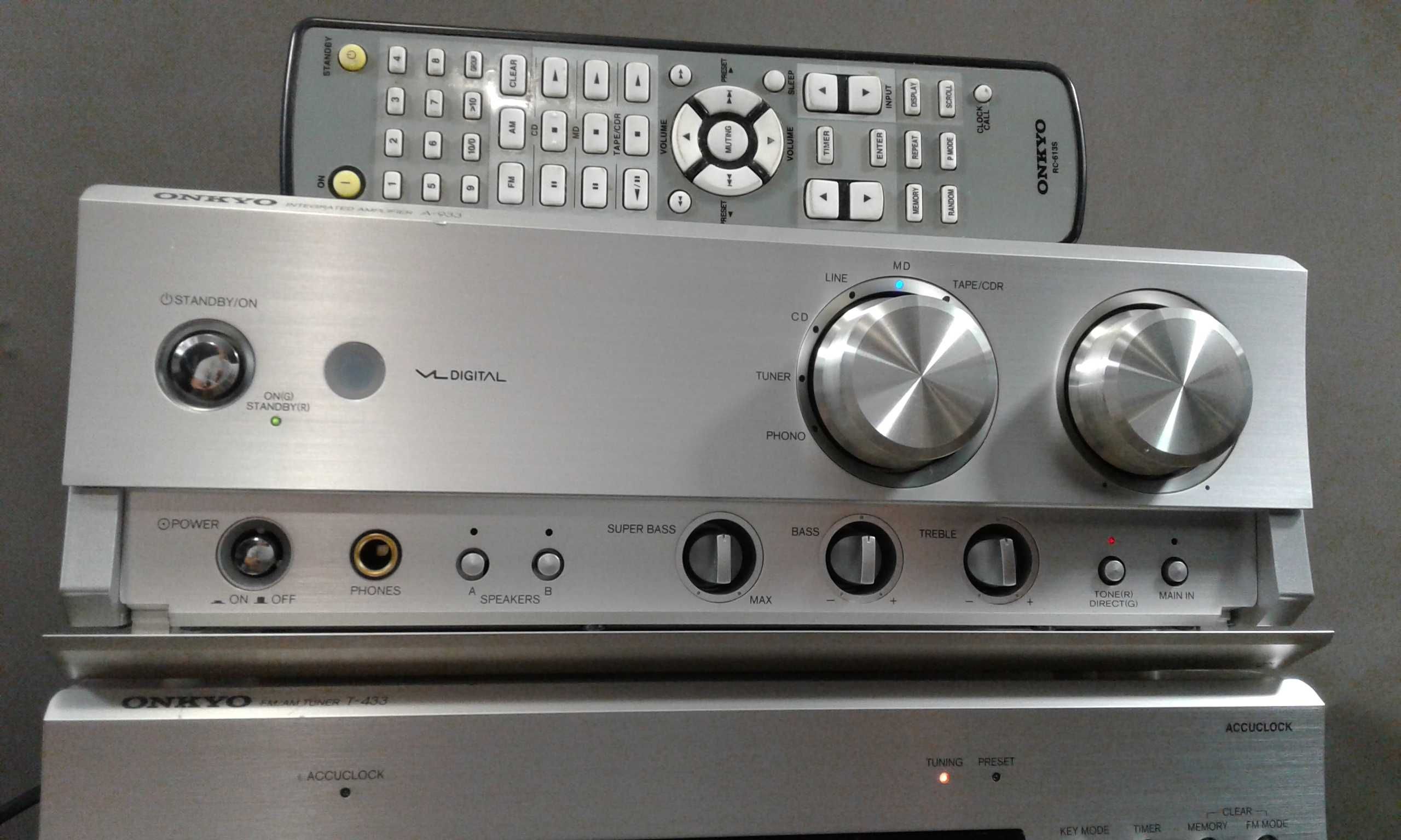 ONKYO A-933,zestaw stereo,pilot