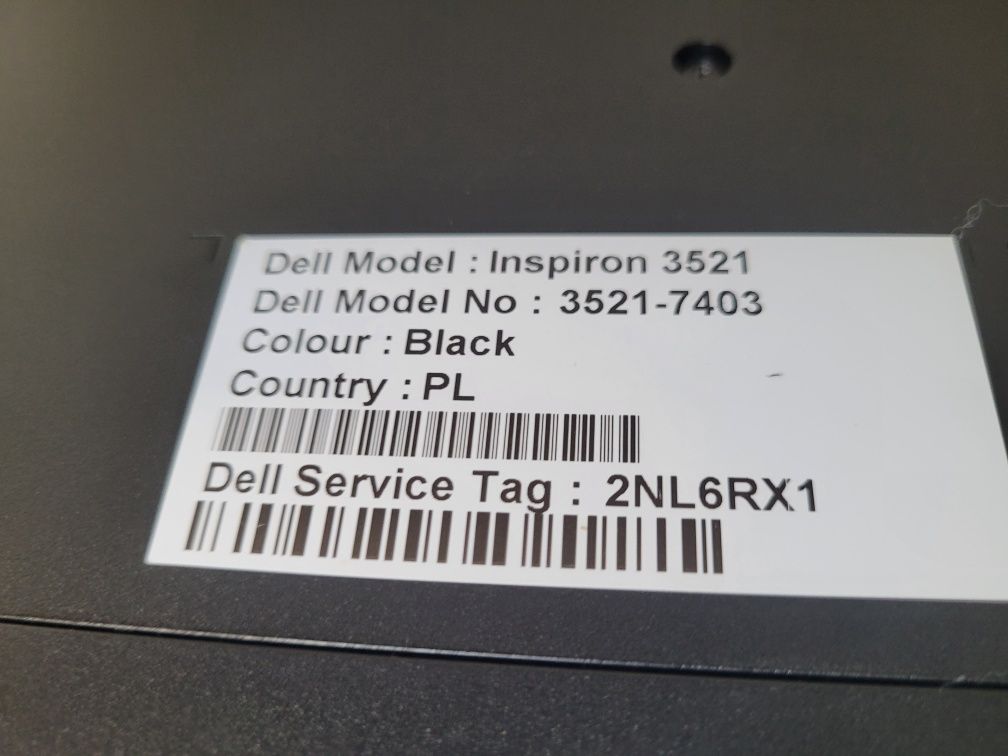 Dell inspiron 3521 Intel i3 15,6 cala