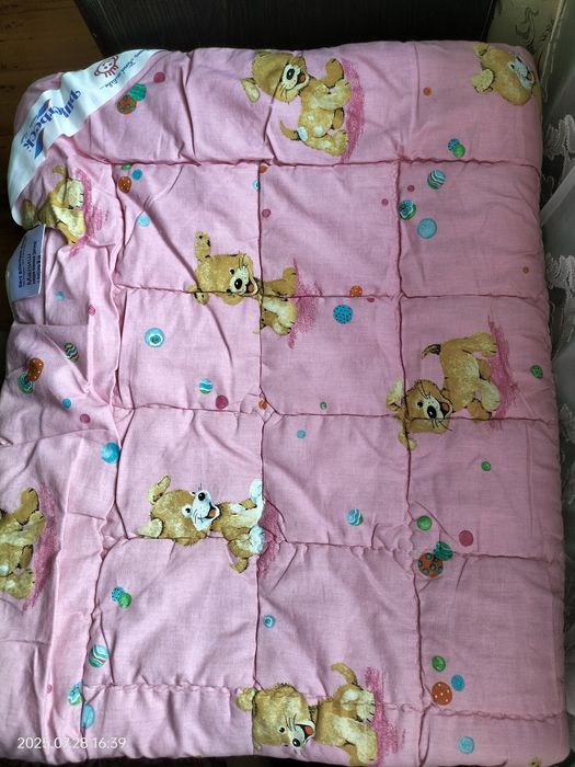 комплект дитяча ковдра і подушка на овчині  "Малюк" Billerbeck