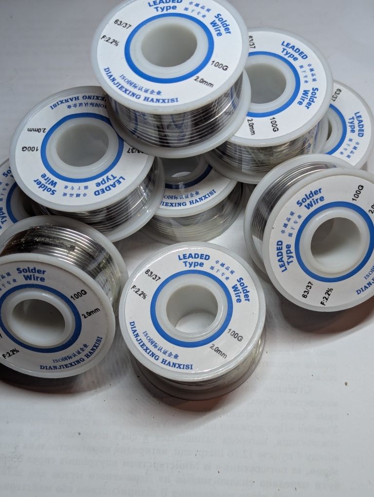 Припій 2.0 mm 63/37 з флюсом 2.2%
