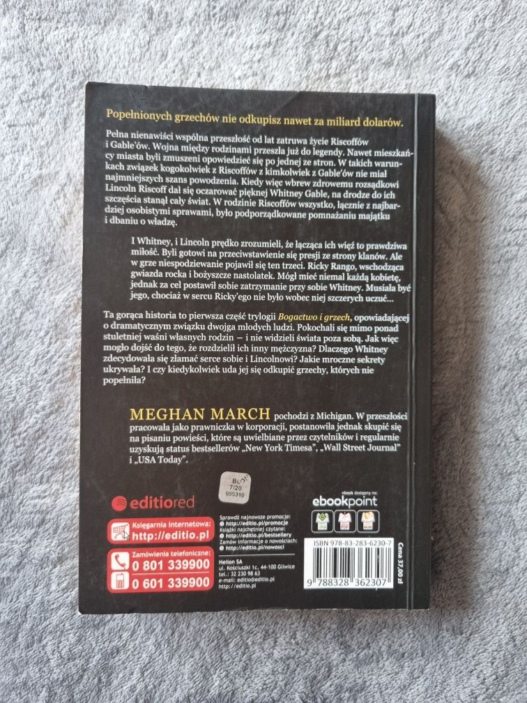 Książka Bogaty I Grzeszny Meghan March