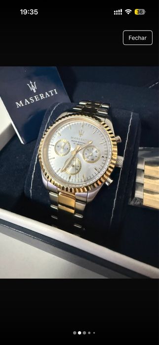 MASERATI Relógio Competizione Bicolor