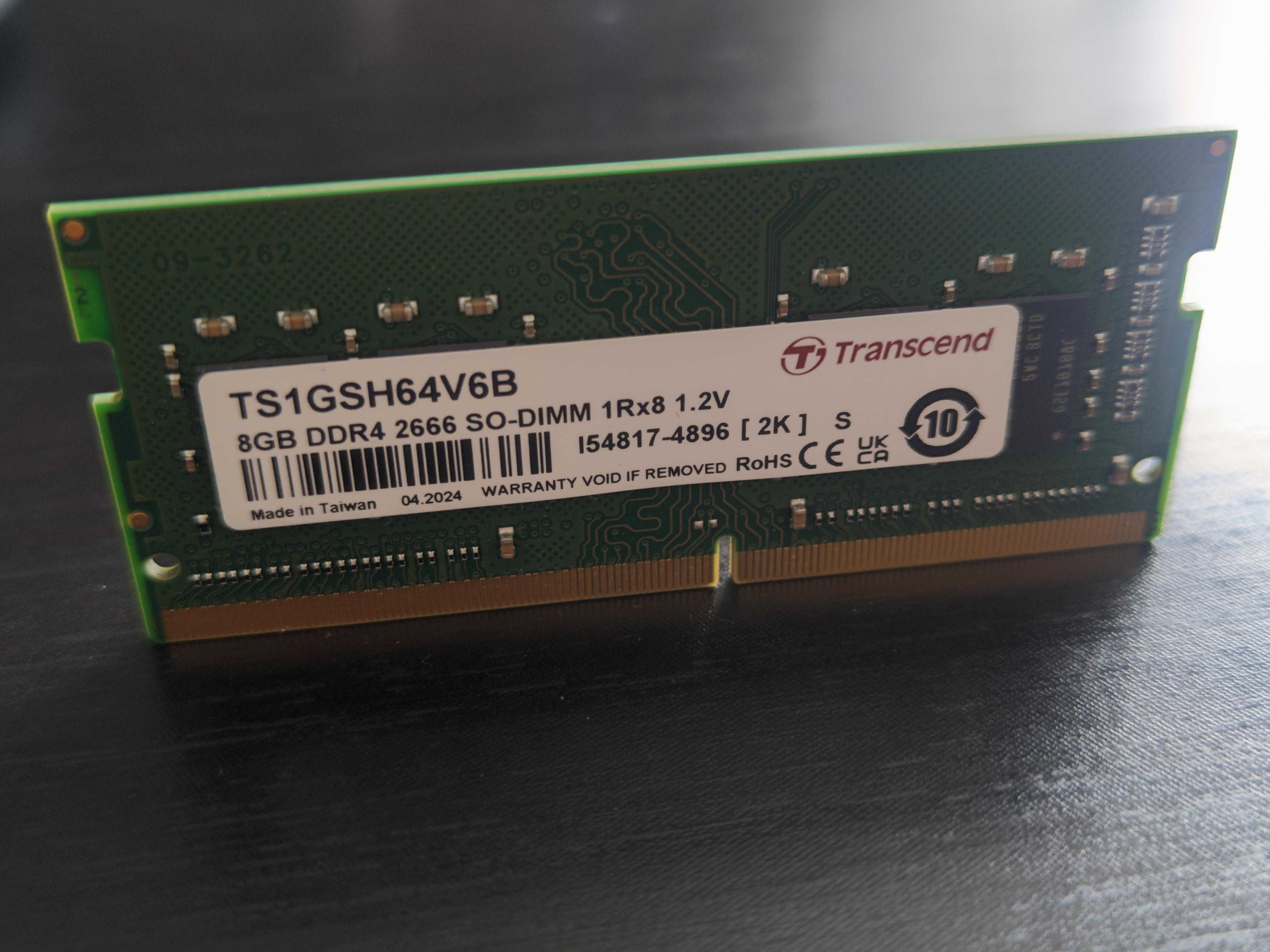 Pamięc RAM 8 GB DDR4-2666 SO-DIMM CL19 Transcend